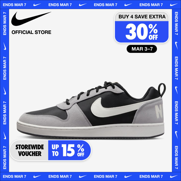 Nike court borough outlet black mens