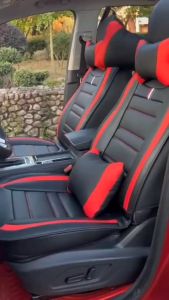 Suzuki Special Seat Covers Premium Waterproof Leather Cushion Suzuki Accessories For Spresso Dzire Vitara Swift Ciaz Jimny SX4 Ignis Myanmar Auto Interior Protector Full Set (Leather & ice silk Style)
