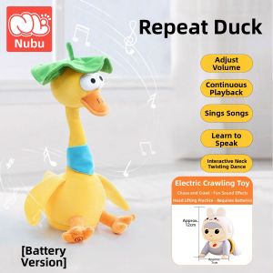 NUBILUBI | Educational Teething Plush Toy Duck Learning and Singing