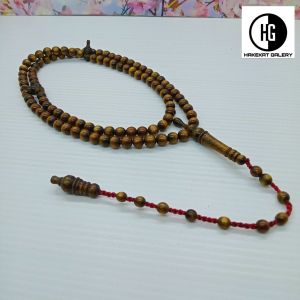 tasbih akar bahar serat emas 6mm h528