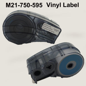 Multicolor M21-750-595 19.1mmx6.4m(0.75"x21) Self-adhesive Vinyl Label Compatible BRADY BMP21 PLUS Printer for M21 750 595