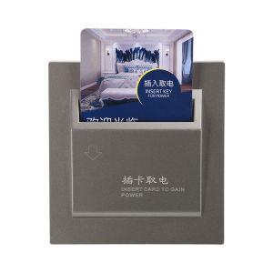 AC180-250V 86-type Hotel Card Insertion Power Switch 40A for Hotels Keycard System Insert Card to Take Power Saving Energy