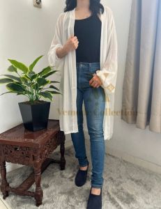 [VEMODE] #LC1 CARDIGAN CASUAL IMPORT PUTIH