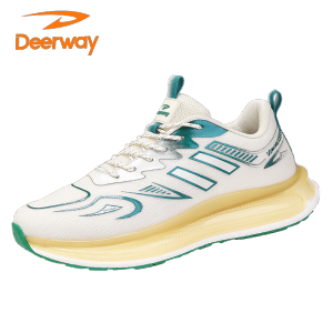 Deerway Mens Running Shoes 2025 Autumn Casual Sports Youth Breathable Thick Bottom Dad Wear-Resistant Trendy Shoes
