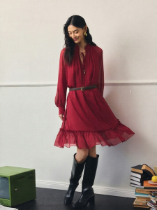 Vero Moda | Đầm Nữ Tay Lồng Đai Nơ