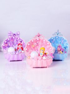 Đèn Vỏ Sò Công Chúa DIY Cho Trẻ Em Vật Liệu Thủ Công Sáng Tạo Vỏ Sò Hình Người Mermaid Đèn Đêm Đồ Chơi Giáo Dục Cho Bé Gái