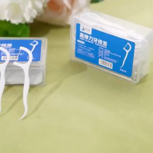 50pcs Dental Floss Flosser Picks Teeth Toothpicks Stick Tooth Clean Oral Care 7.5cm