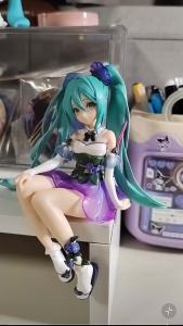 Bandai | Hatsune Miku Desktop Cute Action Figure 14cm Flower Fairy Anime Figurine Kawaii Girl Model Toy Gift
