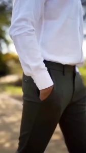 Celana panjang Pria Formal Slimfit Kain Dasar Untuk Kantor & Kerja Kualitas Premium Woll Bahan Wol Slim Fit