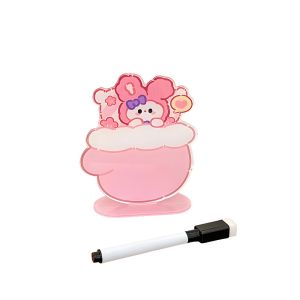 Lovable Cartoon Shape Acrylic Memo Board with Dry Erase Pen BH266