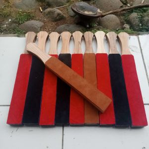 stroping kulit 2 sisi kulit asli murah sapi dan kambing Asahan pengasah pisau dapur
