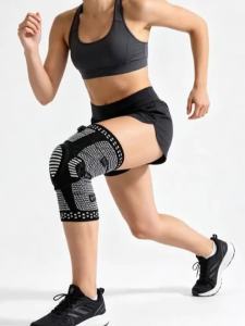 1Pcs Knee Guard Brace with Adjustable Knob Patella Gel Pad Side Stabilizers Compression Knee Sleeve for Sports