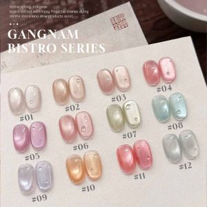 MIANEL 12ML 1-12pcs Summer Jiangnan Bistro Cat Eye Gel Nail Polish Blue Nails White Nails Pink Nails Red Nails UV Light Nails