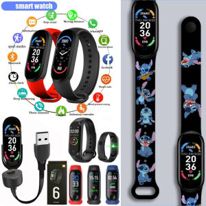 Stitch smartwatch นาฬิกาเคลื่อนไหวสมาร์ทวอทช์บลูทูธซิงโครนัสสิกาข้อมูลโทรศัพท์สำหรับผู้ชายและผู้หญิงนักเรียน