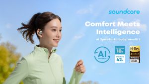 Soundcore AeroFit 2 Open-Ear Headphones All-Day Comfort Rich Sound Hassle-Free Recharge Crystal-Clear Calls Compatible with iPhone 15 Samsung Galaxy S23 Google Pixel 8