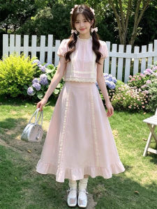 DUOMIAOTU | Elegant Korean Style Dress Set 2 Piece