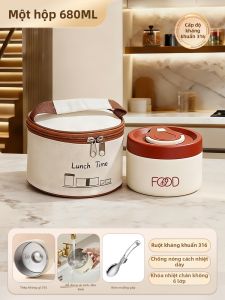 YOULUNMEI | Cốc Ăn Sáng Inox Bát Yến Mạch Di Động