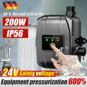 DEKES Water pump shower Shower booster pump Pressure water pump 24V Automatic Household for Sink/Shower