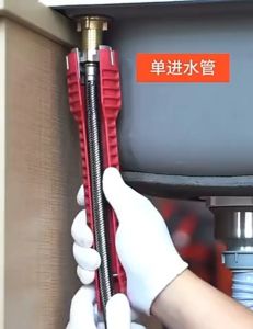 Multifunctional 8 in 1 Faucet and Sink Installer Tool Wrench Spanner for Water Pipes Bathroom