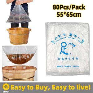 【Fast Shipping】 80pcs Disposable Foot Tub Liners Pedicure Bag Thickened Bucket Bath Basin Bags for Feet Pedicure Foot Detox SPA Skin Care Tool HSQ-Feet-Spa-Liner