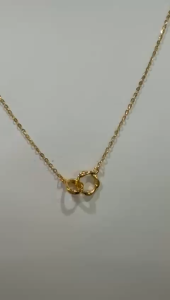 Poh Heng Jewellery 22K Freestyle Duo Link Necklace in Yellow Gold[Price By Weight]