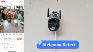 ✨ความปลอดภัยกลางแจ้ง!✨V380 Pro 4K/WiFiเลนส์คู่ กล้องวงจรปิด wifi/ใส่ซิม4G 2กล้อง ความคมชัดสูง สัญญาณแรง กันน้ำ