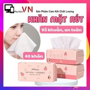 Khăn Lau Mặt Dùng 1 Lần Dạng Rút Gói 50 Khăn Siêu Tiết Kiệm Khăn Rút Animerry 50 Khăn - Khăn Giấy Đa Năng Siêu Dai Mềm Mịn 100% Cotton