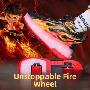 SHIYAN | Skate Shoes for Boys and Girls with Invisible 4 / 2-Wheel Retractable Design