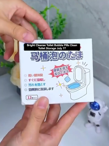 Bleach Toilet Bowl Cleaner 12pcs/pack Automatic Bathroom Cleaner Bleaching Deodorize Toilet Cleaner