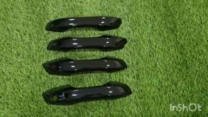 ครอบมือจับประตู มือจับ รถยนต์  (เว้า1รู) สีดำเงา BYD ATTO 3 ATTO3 2022 2023 2024 2025 ใส่รวมกันได้ A