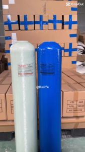 Vỏ cột lọc nước Composite 844 Euolux xử lý nước giếng khoan nước máy gia đình (Tặng kèm trõ)