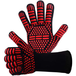 1PC 800°/1472F Heat Resistant Cooking Gloves For Baking Oven Grill BBQ Fryer Fireplace