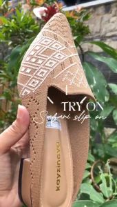 Sepatu Sandal Wanita Bustong Rajut Premium Mules Safari ALS23