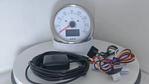 Rhaxel 85mm GPS Speedometer 0-160MPH 200K with Left Right Turn Light High Beam with 0-8000 RPM Tachometer Gauge Set 7 Backlights