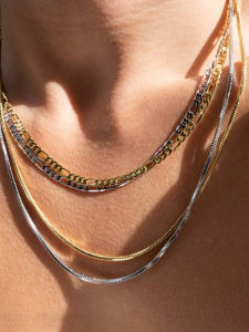 CAFFTI | Vintage Double Layer Snake Chain Necklace