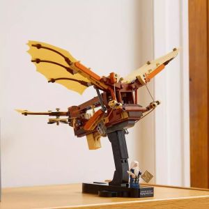 Educational Creative Building Blocks Da Vincis Airplane Model Boys Gift