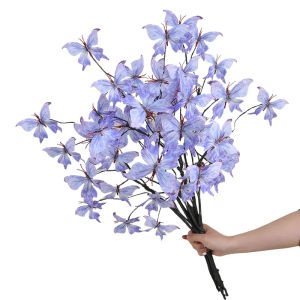 Butterfly Artificial Flower Branches DIY Detachable Butterfly Home Dining Table Decoration Suitable For Vases Gardening Lawn