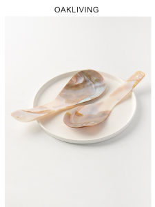 Bộ Thìa Đũa Bằng Vỏ Sò Tự Nhiên Oakliving Bộ Đồ Ăn Nhẹ Nhàng Sang Trọng Cho Gia Đình Nhà Bếp Bộ Đồ Ăn Sứ Trắng