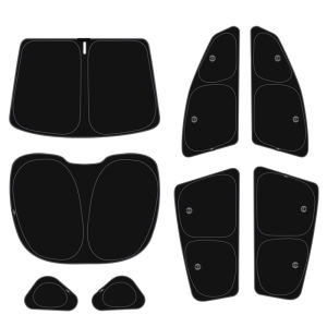 3W | Light Blocking Privacy Shade for Tesla Model Y Front Rear and Side Windows Revisions Edition