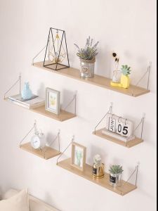 ชั้นวางที่น่าสนใจ 3ชิ้น ชั้นลอย ชั้นวางบนโต๊ะ ชั้นวางที่น่าสนใจ ชั้นวางของไม้ ชั้นวางของในครัว ชั้นวางของติดผนัง