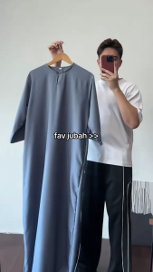 NEW ARRIVAL – JUBAH LELAKI LEHER BULAT JUBAH ¾ LENGAN JUBAH MEN POCKET
