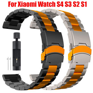 Luxury Stainless Steel Strap For Xiaomi Watch S4 S3 S2 S1 Pro Mi Watch Color 2 Metal Band Bracelet For Xiaomi Watch 2 Pro