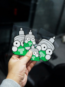 Bayshore Car Stickers Reflective Decorative Cute Shock Stickers Waterproof 