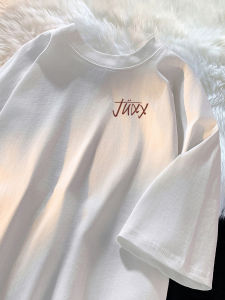 Heavyweight Cotton T-Shirt Mens Summer Loose Fit Printed Casual Breathable Teenage Fashion Brand Short Sleeve round Neck Top