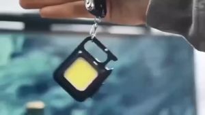 Mini LED Portable Keychain Flashlight Multifunction COB Work Light USB Rechargeable Strong Magnet Outdoor Camping Lantern