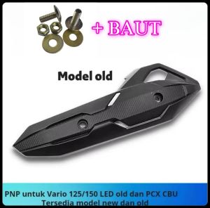 Cover Knalpot Model Airblade + Baut Vario - Tameng Tutup Pelindung Knallpot Model Airblade
