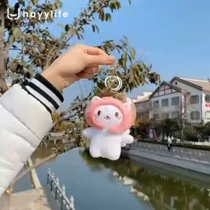 HAYYLIFE Gantungan Kunci Kucing Plush Lembut – Aksesori Tas Imut Anti Kotor HL-FAC804