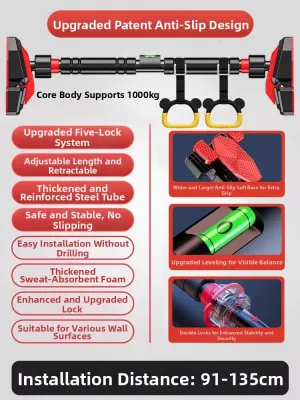 XTEP | Indoor Easy-to-Install Wall Door Pull Up Bar