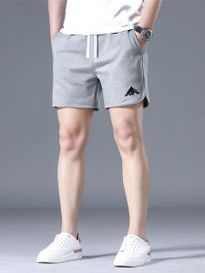 Mens Summer Cotton Running Shorts Casual Fitness Training Comfortable Breathable Split Straight Leg Short Pants