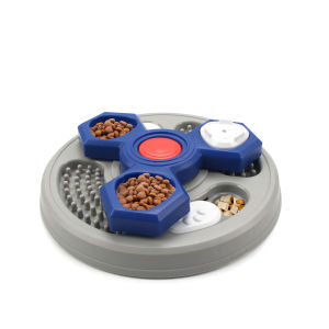 2-Layers Dog Puzzle Toys Slow Feeder Food Dispenser Interactive Increase Puppy IQ Anti-Choking Tableware Dog Licking Plates